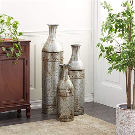 galvanized sheet metal vase|36 tall galvanized floor vases.